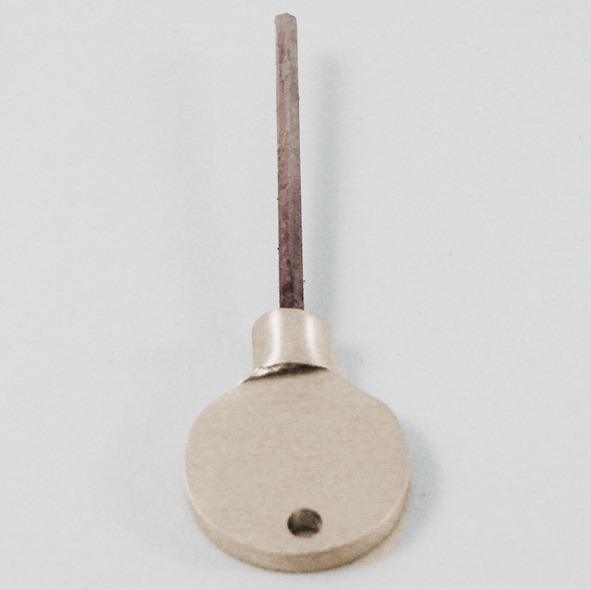 THD217/SNP • Satin Nickel • Brass Headed Key For Locking Sash Fasteners